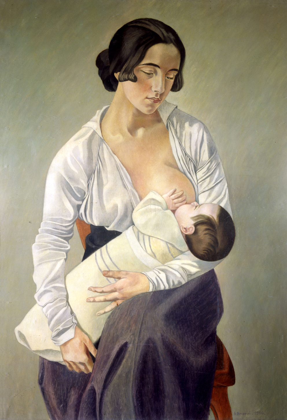 Gino Severini, Madre che allatta, 1916