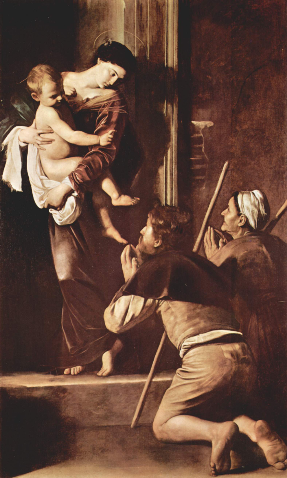 Caravaggio, Madonna dei pellegrini o di Loreto, 1604-1606