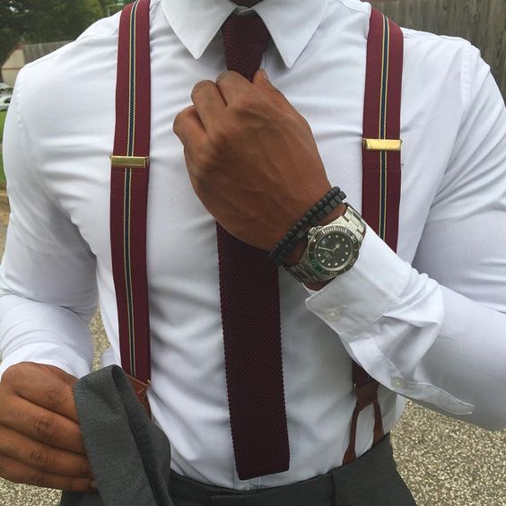 cravatta a maglia bordeau