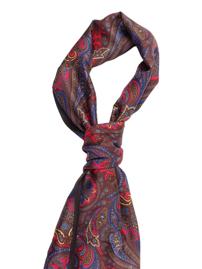 Sciarpa in seta fantasia paisley