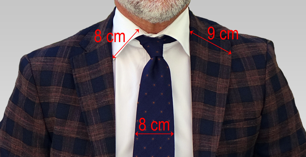 larghezza ideale della cravatta