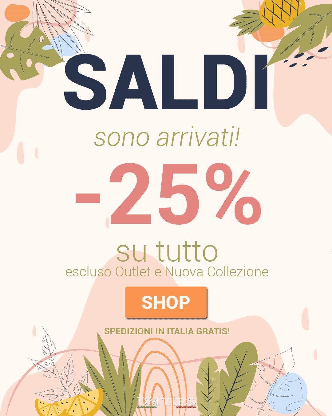 saldi estate 2022 cravatte e accessori d'abbigliamento dm ties