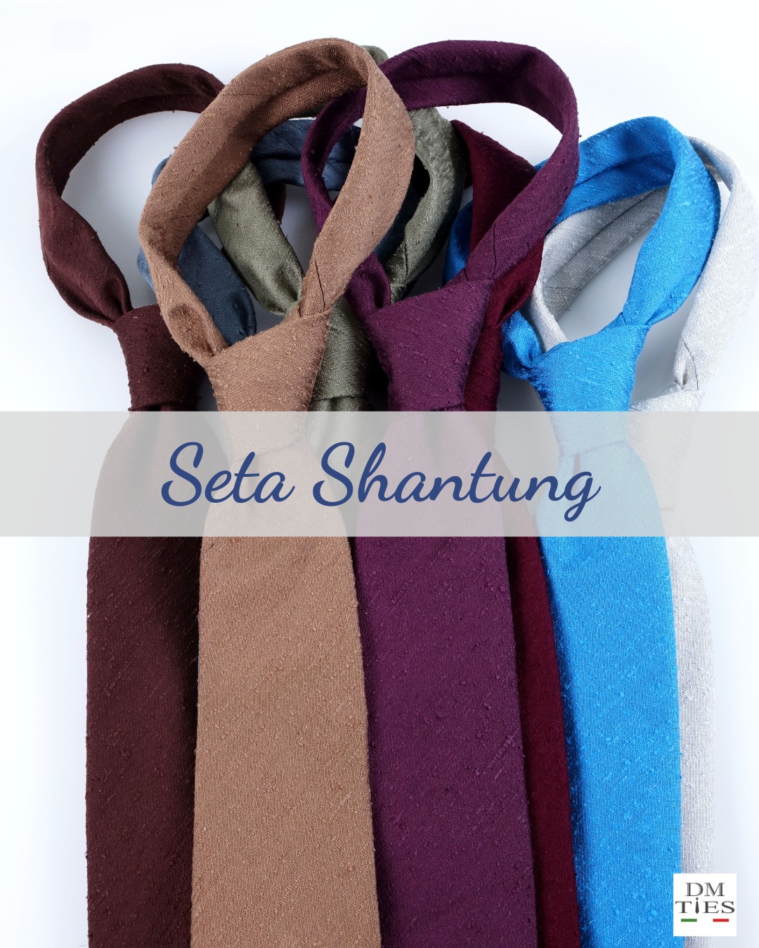 The new raw silk shantung DM Ties