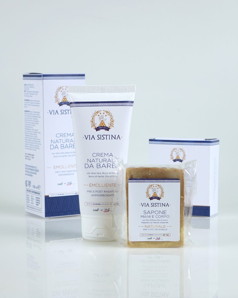 Crema naturale da barba Via Sistina e Sapone, per DM Ties