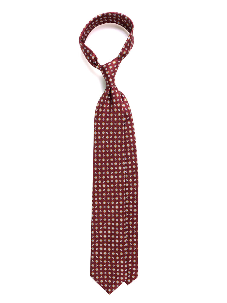Cravatta DM Ties modello Angel bordeaux.